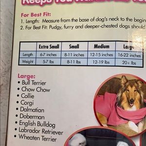dog snuggie large